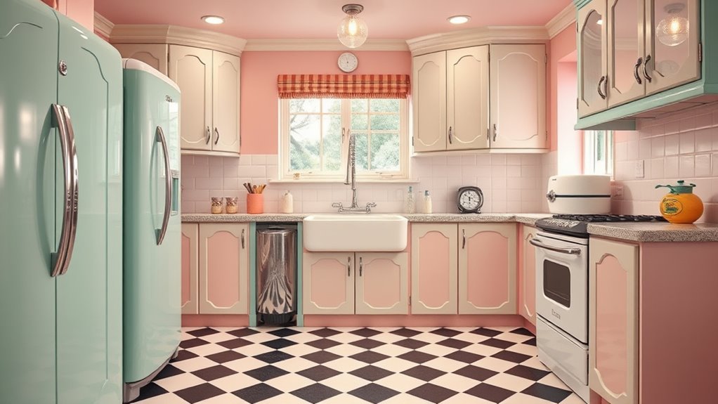 1950s vibrant retro palette