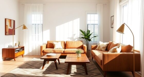 affordable retro living room