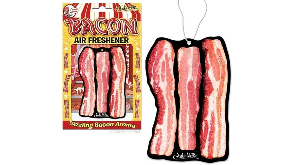 bacon themed car freshener