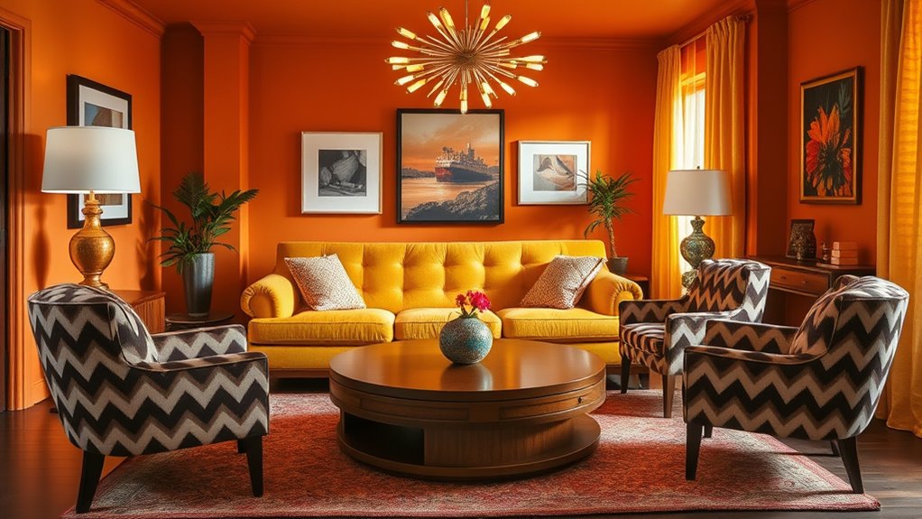 balance bold with cozy