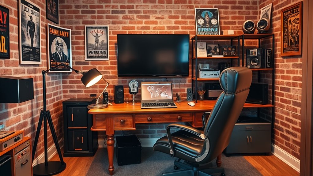 balanced cozy high tech environment