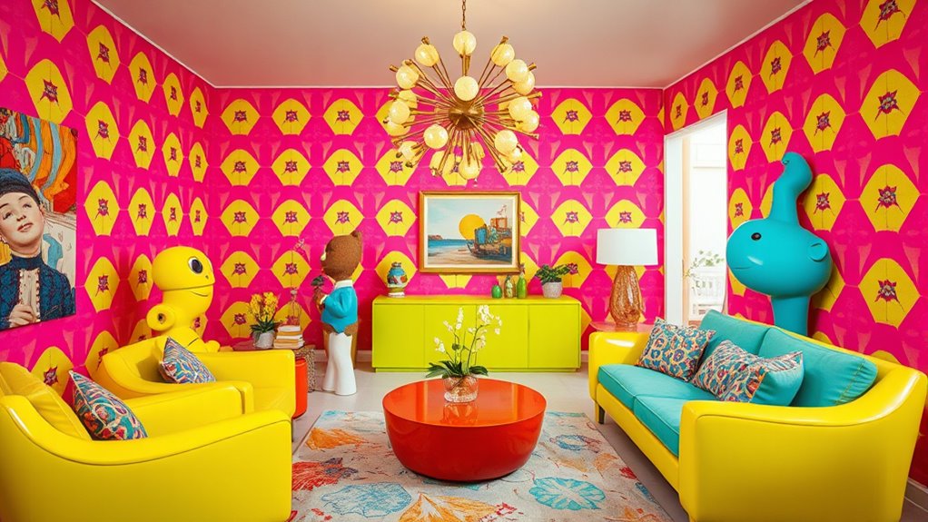 blend bold retro patterns