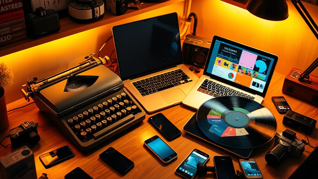 blending vintage and digital