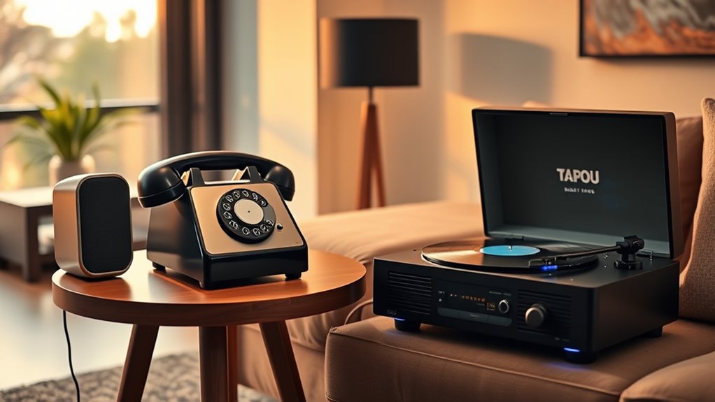 blending vintage tech elegance