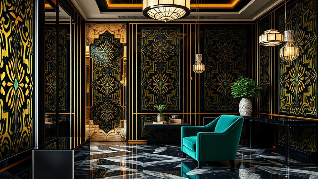 bold geometric pattern integration