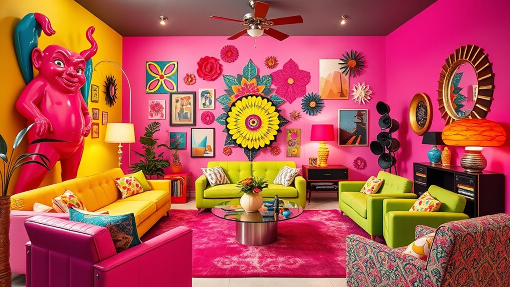 bold geometric psychedelic patterns