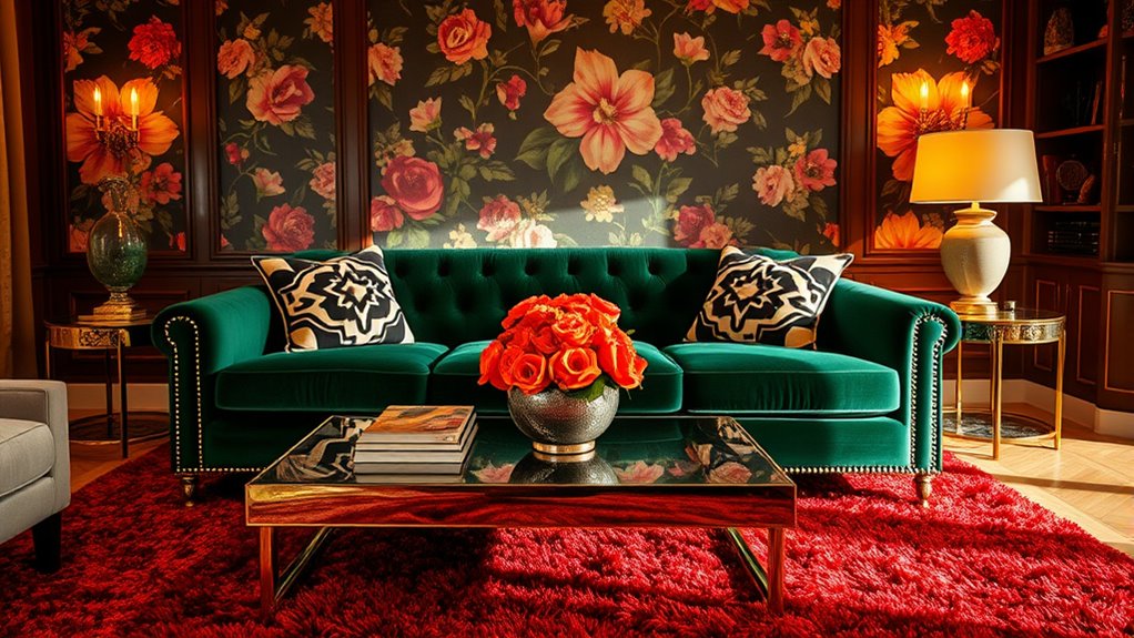 bold geometric velvet patterns