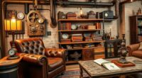 budget friendly steampunk decor