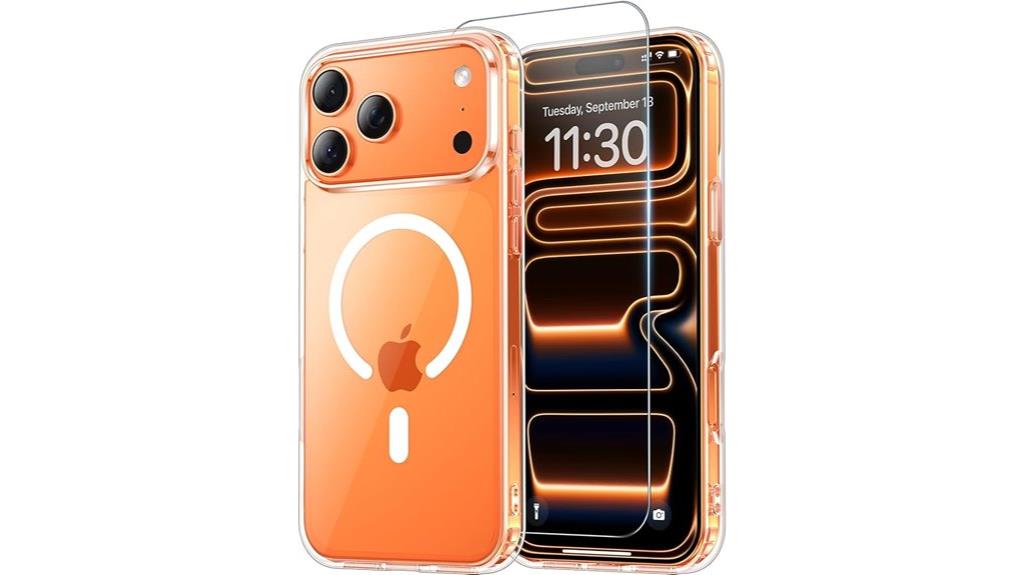 clear case with screen protector