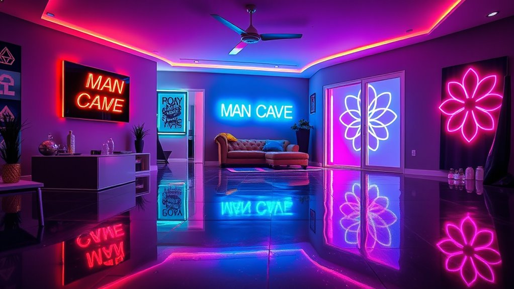 customizable neon design options