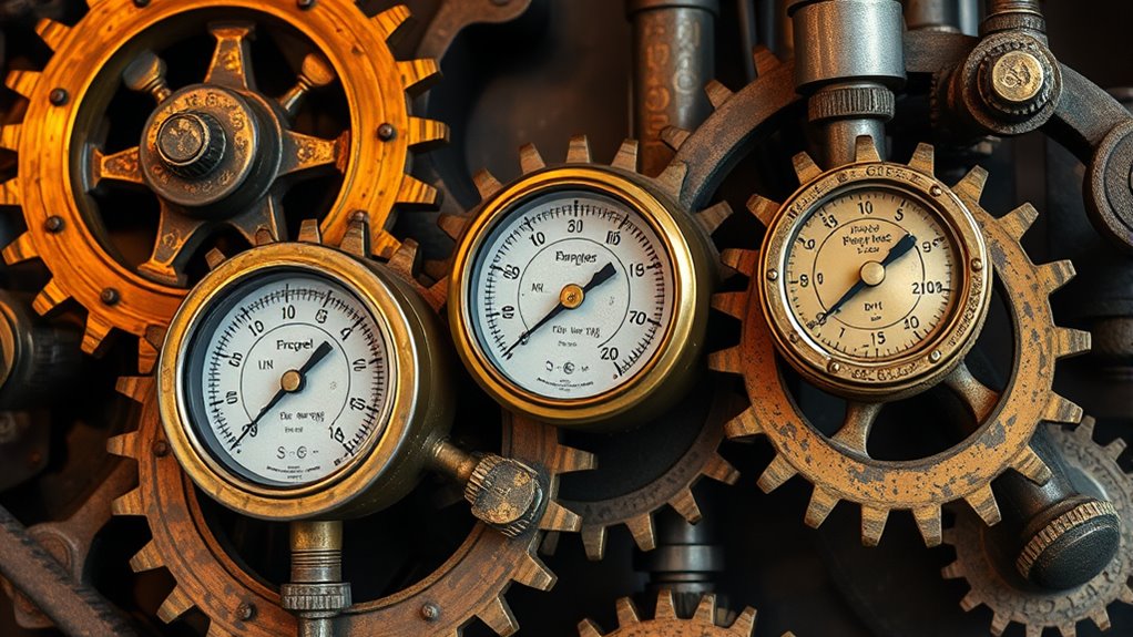 display gears as focal art