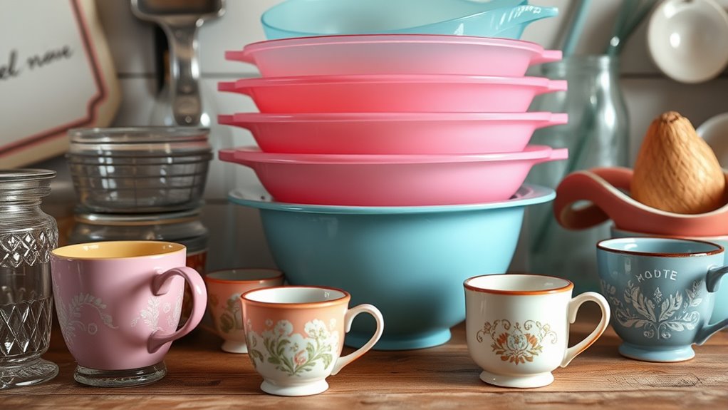 display vintage kitchenware artfully