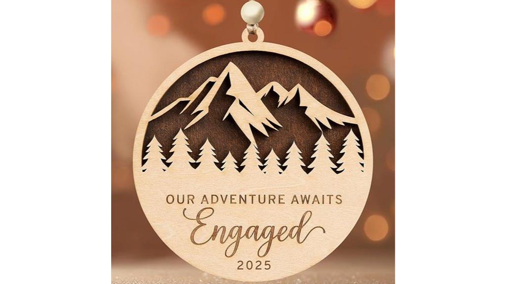 double layer engagement ornament