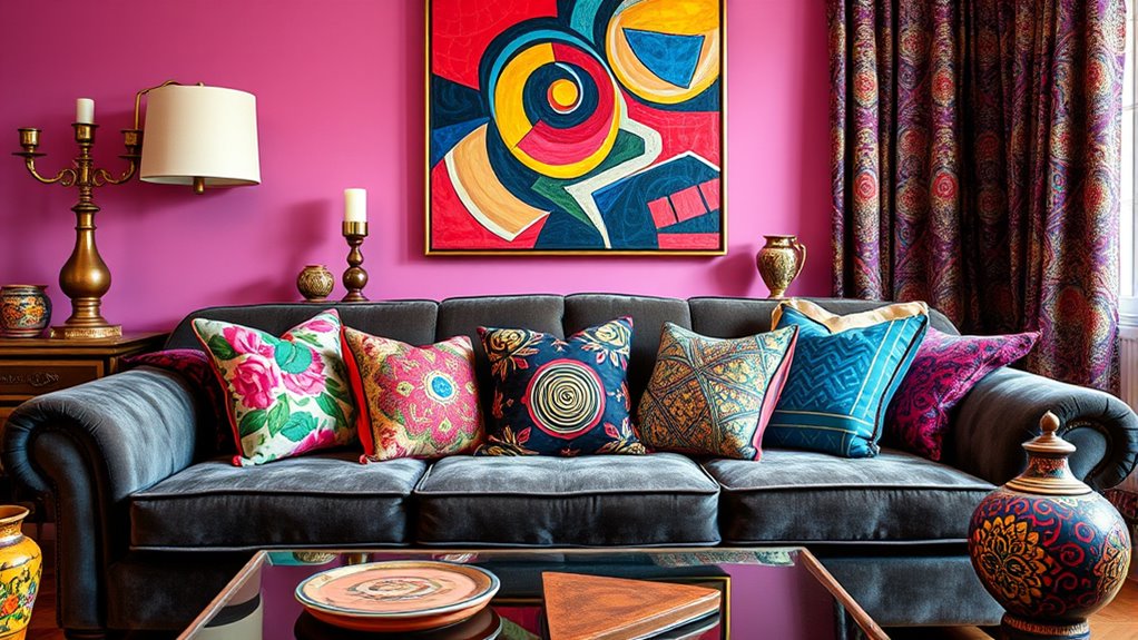 eclectic bold decorative accessories