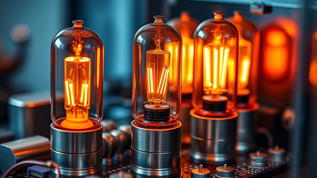 electron flow controls amplification