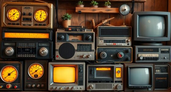 electronics recycling retro decor