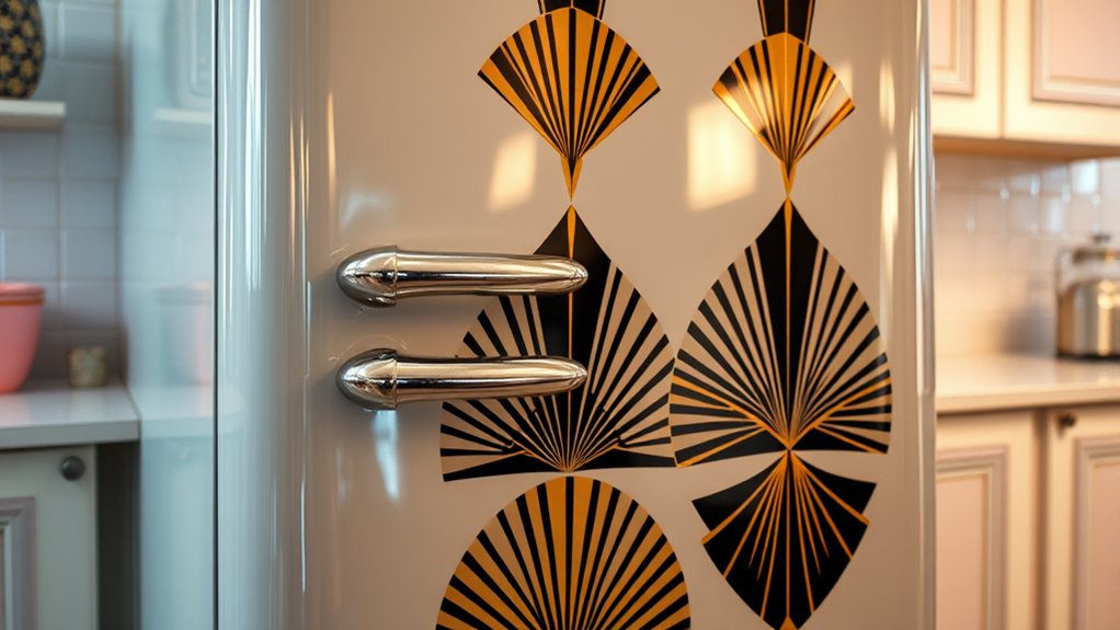 elegant geometric metallic finishes