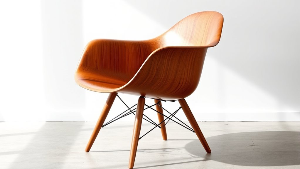 ergonomic molded plywood design