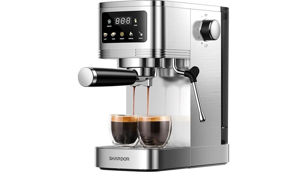 espresso machine with touchscreen