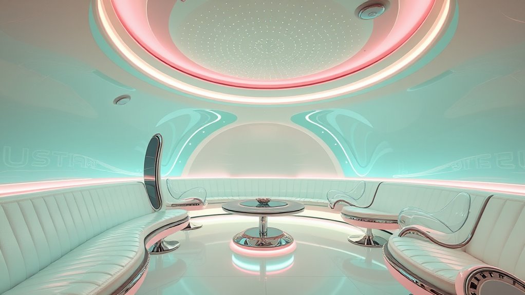 futuristic space age design