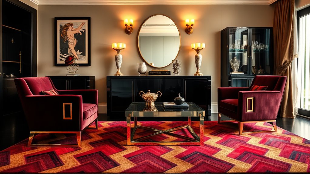 glamorous art deco decor