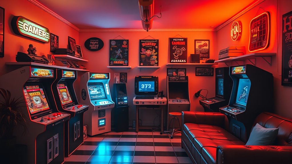 ideal retro gaming space