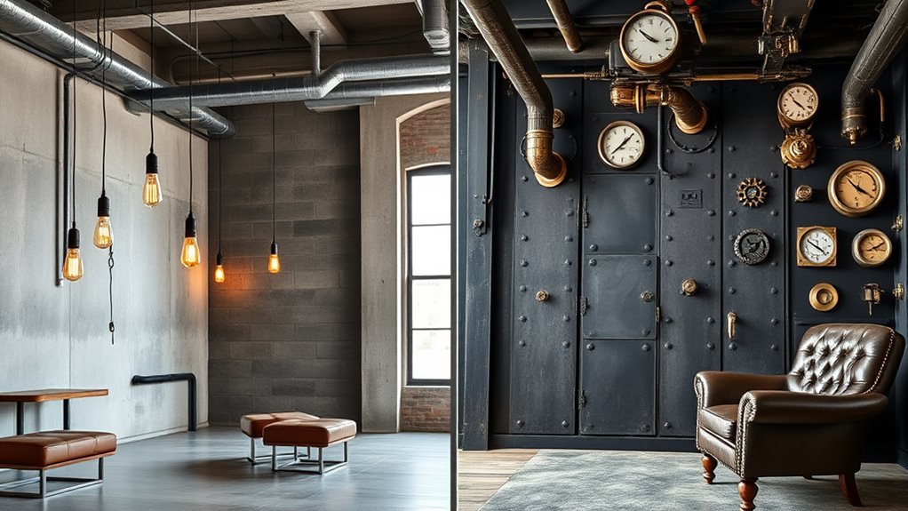 industrial chic and steampunk