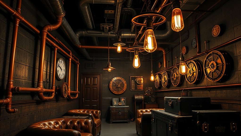 industrial mechanical decor accents