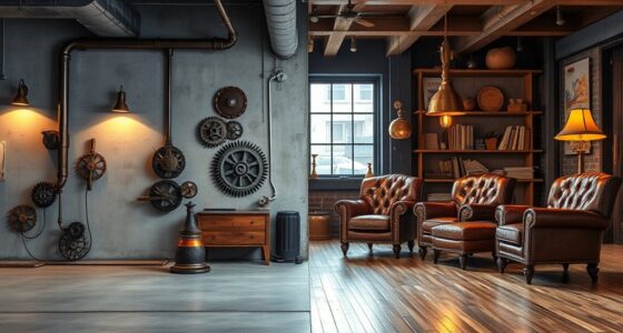 industrial style vs steampunk