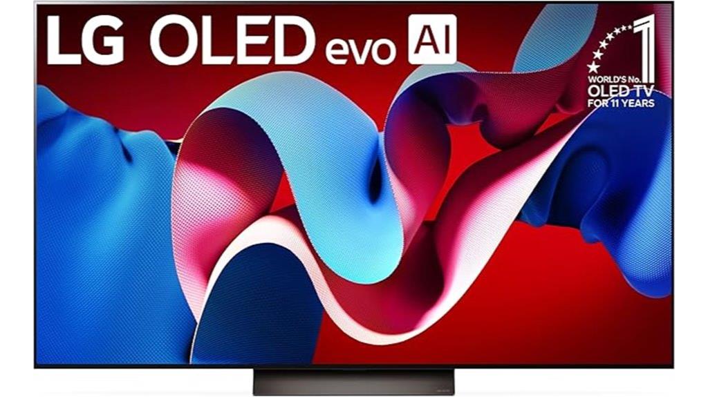 large oled tv with smart features
