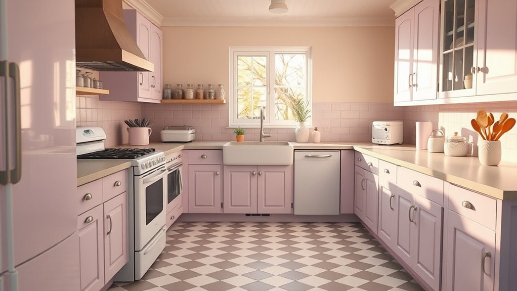 lavender gray retro elegance