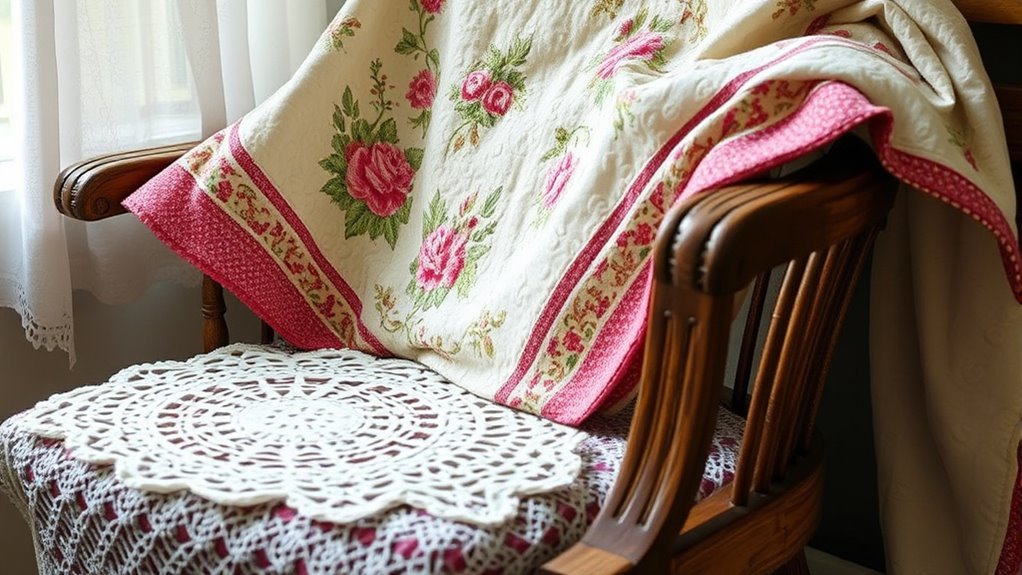 layered vintage textile textures