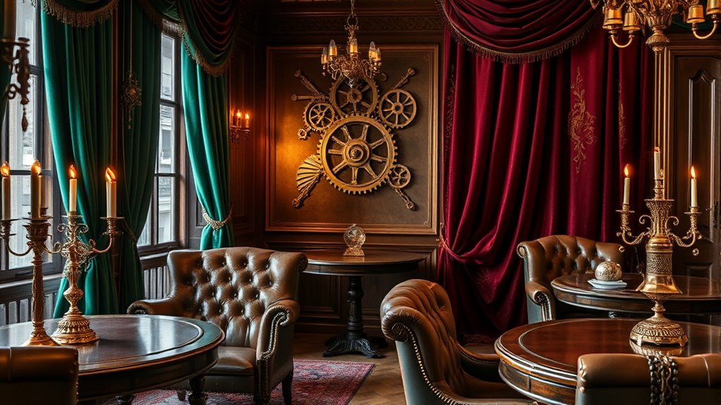 luxurious fabrics and accents