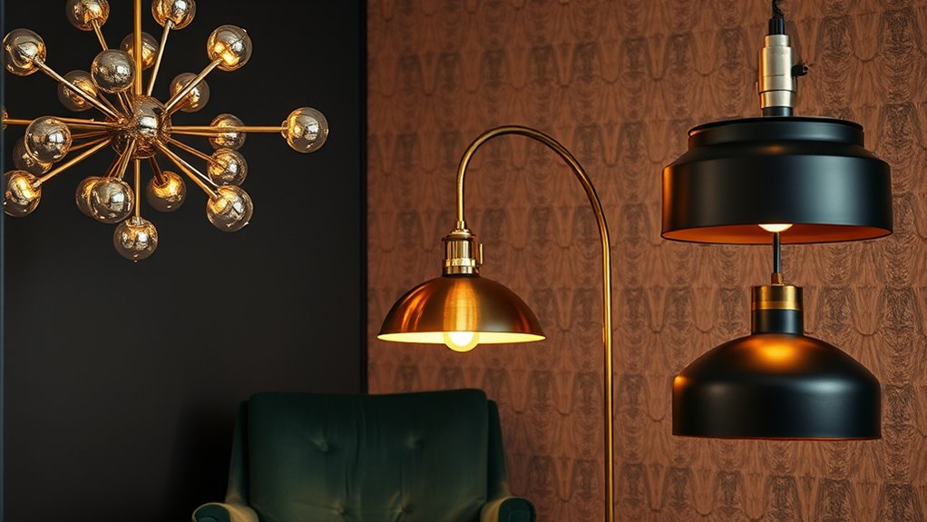 mid century lighting styles