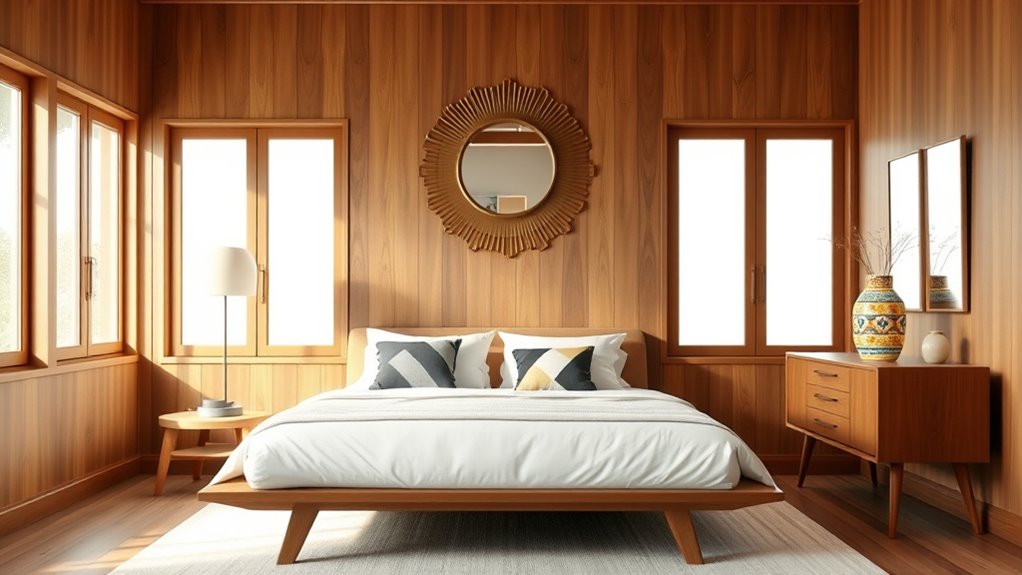 mid century wall art accents