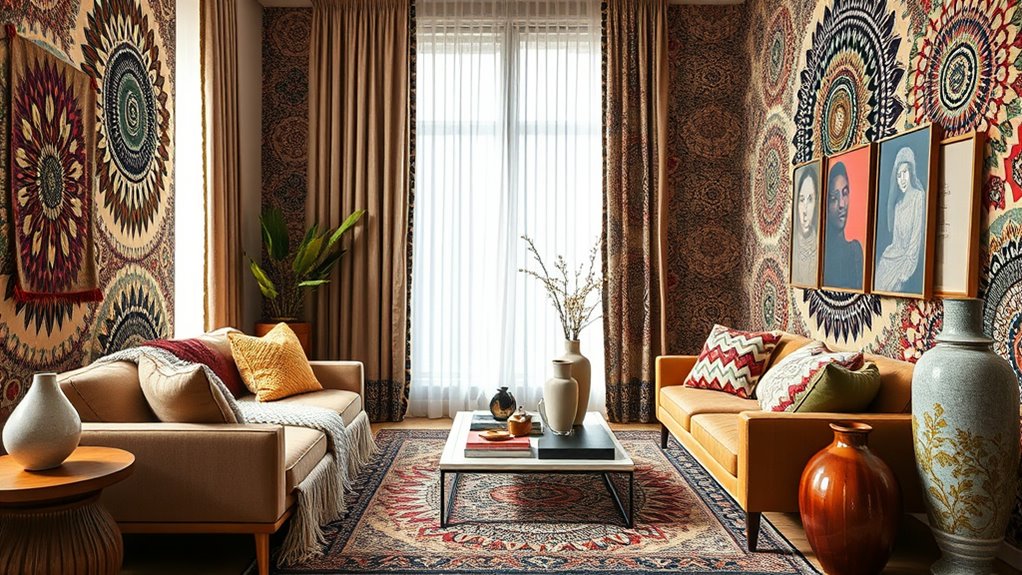 mix textures with patterns