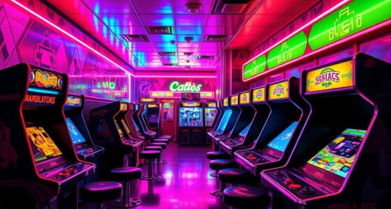 neon arcade nostalgia decor