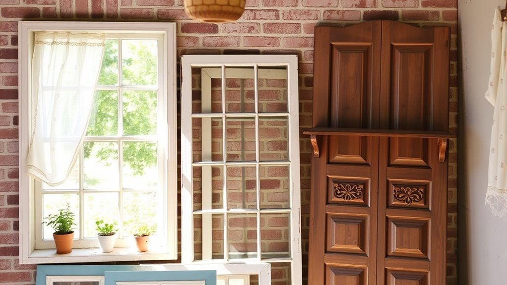 repurpose windows for decor