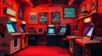 retro arcade gaming decor