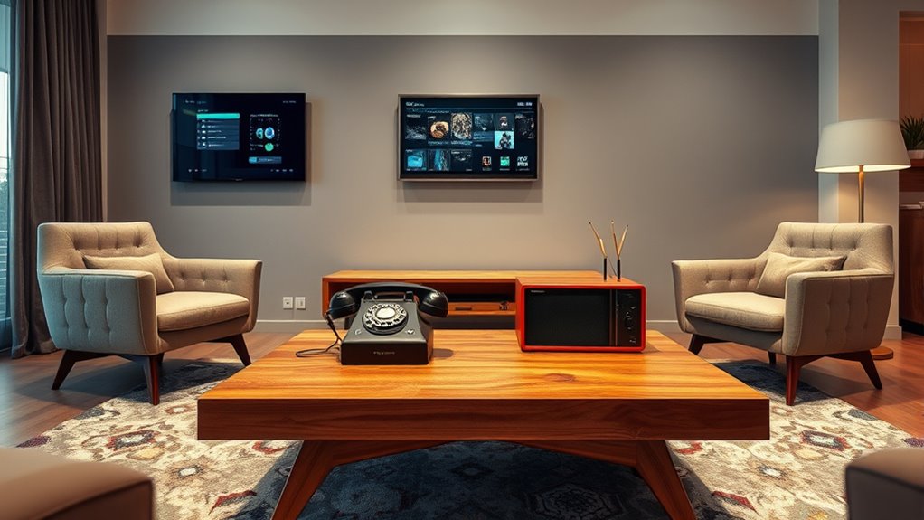 retro gadgets enhance home style