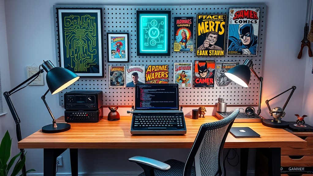 retro geek decor accessories