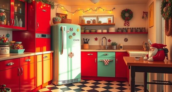 retro holiday kitchen decor