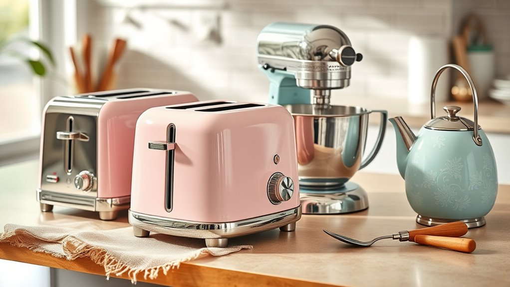 retro inspired small kitchen appliances