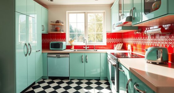 retro kitchen color trends
