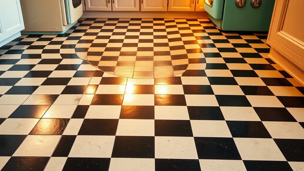 retro kitchen flooring styles