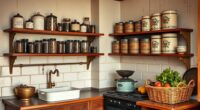 retro kitchen organization ideas
