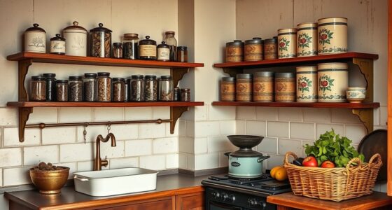 retro kitchen organization ideas