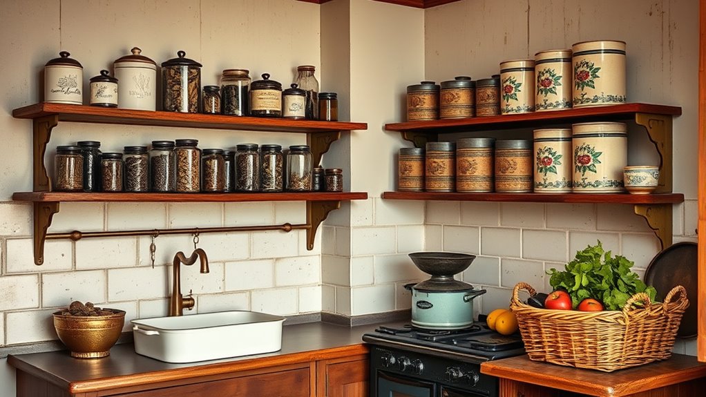 retro kitchen organization ideas