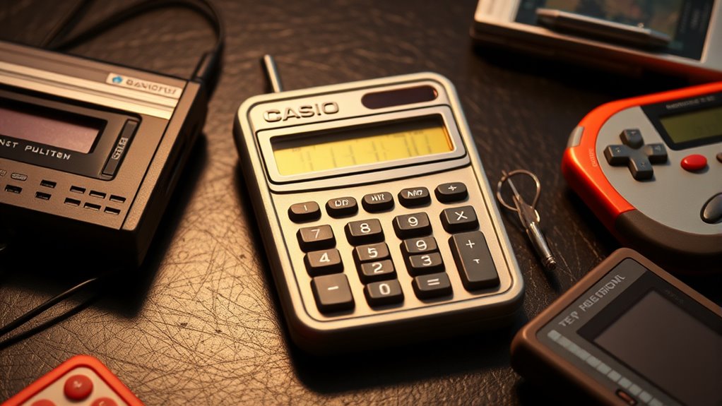 retro portable reliable calculator