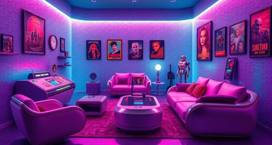 retro sci fi decor themes